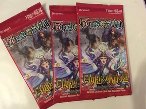 Juego de cartas coleccionables Force Of Will | The Moon Priestess Returns | 3 paquetes de refuerzo nuevos - Imagen 1 de 2