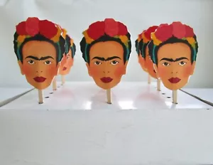 Frida Kahlo Cupcake Topper, Partydeko, Partyzubehör....12 Stück - Bild 1 von 4