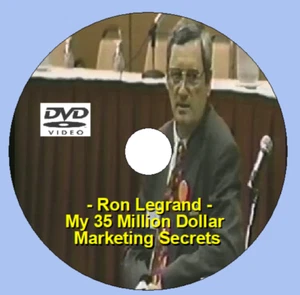 RON LEGRAND My 35 Million Dollar Marketing Secrets DVD (was $49) - Picture 1 of 1