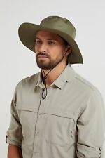 Mountain Warehouse Mens Australian Brim Hat with Adjustable Cord Waterproof Cap