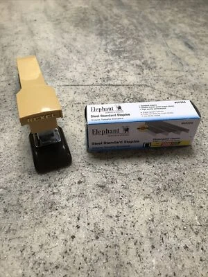 Retro Vintage Rexel Gazelle Stapler Brown & Tan - Works Great! Fast Shipping! - Image 1 of 4
