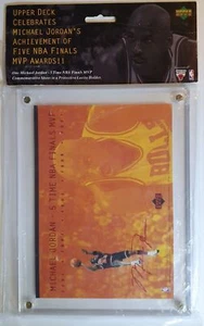 1997 Upper Deck Michael Jordan Jumbo Card "5 Times Finals MVP" - Factory Sealed - Picture 1 of 5