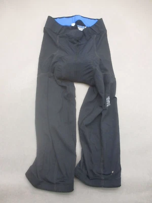 NOVARA Size M Mens Black Stretch Inner Pad Elastic Waist Bike Cycling Capri  153 - Image 1 of 4