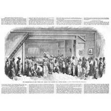 GUYANA Negros in a Dutch Colony Celebrating New Years Day - Antique Print 1860