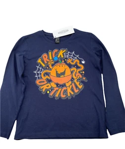 Sol's Imperial T-Shirt Boys 8 Years Full Sleeves Top Shirt Halloween Print - Picture 1 of 9