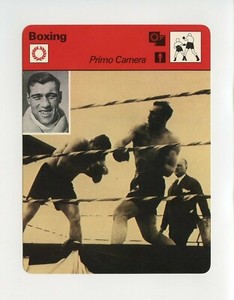 #TN09896 PRIMO CARNERA 1970'S Sportscaster Boxing Card