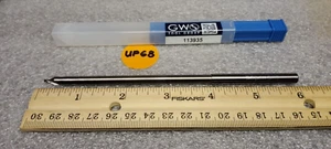 CARBIDE CENTER DRILL, .216" NECK DIA X 1/4" SHANK X 6" OAL, .078" PILOT DIA. - Picture 1 of 2