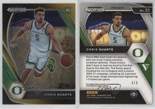 2021-22 Panini Prizm Draft Picks Variation Black Gold /5 Chris Duarte Rookie RC