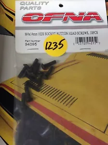 OFNA 94095 Hex Socket Head screws: {M4x14MMx10pc} NewInPack USA Shipped - Picture 1 of 4