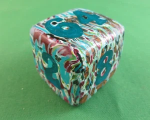 Jena's Handmade Backgammon Doubling Cube 32mm My Monet One of A Kind #61 - Picture 1 of 12