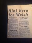 Ephemera Article 1954 Rugby Match Report Barbarians East Midlands  g1l