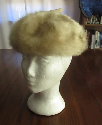 Cóctel Chic Original De Colección MCM Años 60 Tam Estilo Boina Sombrero Mujer Peludo Mod 1965 Nuevo de Lote Antiguo Foto 1 de 4