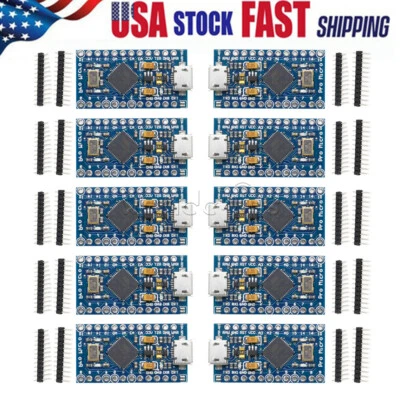 1-10 Stück Micro USB/Typ-C Pro Micro ATMEGA32U4 Entwicklungsboard für Arduino U - Bild 1 von 4