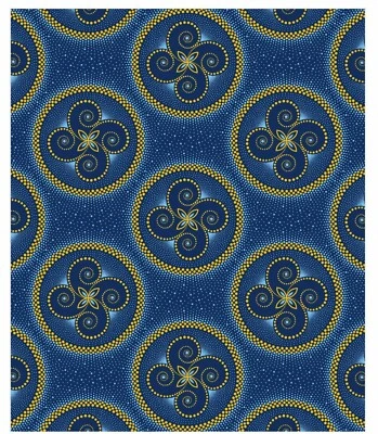 Shweshwe Baumwollstoff Serie Cape Town Bundle 6 x 25cm x 90 cm - Bild 1 von 4