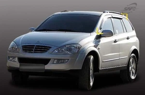 SAFE Chrome Weather shields 4p for 2006 -2014 Ssangyong Kyron - Picture 1 of 6
