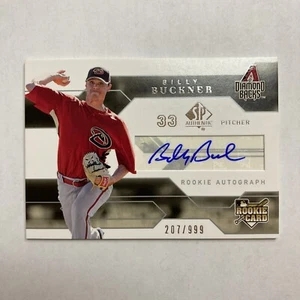 2008 SP Authentic /999 Billy Buckner #174 Autograph Auto SP Short Print Mint - Picture 1 of 2