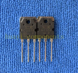 5 pares de transistores 2SA1104/2SC2579 A1104/C2579 HUNDIDOS A-3P - Imagen 1 de 1
