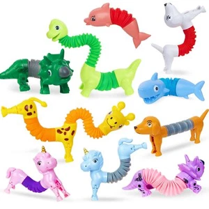 Cesta de Pascua Kabvry rellenos juguetes inquietos juguetes sensoriales tubos pop animales Pascua... - Imagen 1 de 8