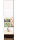 Ruomeng Full Length Mirror Tiles - 12 Inch X 4Pcs Frameless Wall Mirror Set Make