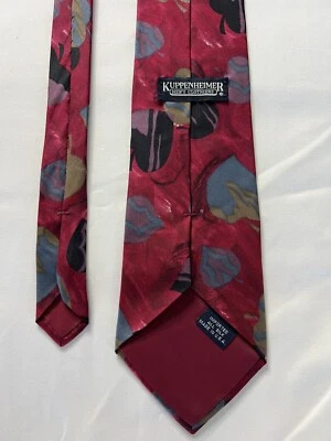 Corbata vintage 100 % seda Kuppeheimer ropa para hombre Dark Academia Preppy Foto 1 de 4