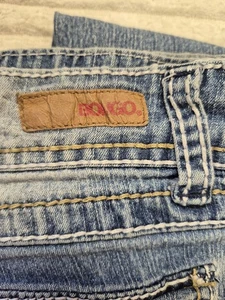 Pantalones de mezclilla Bongo para mujer Junior 11 Bootcut lavado claro bolsillos bordados - Imagen 1 de 15
