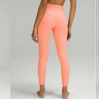 Lululemon Align High-Rise Pant 25" Sunny Coral Sz 8 Double Lined Yoga Gym Lounge - Image 1 of 4