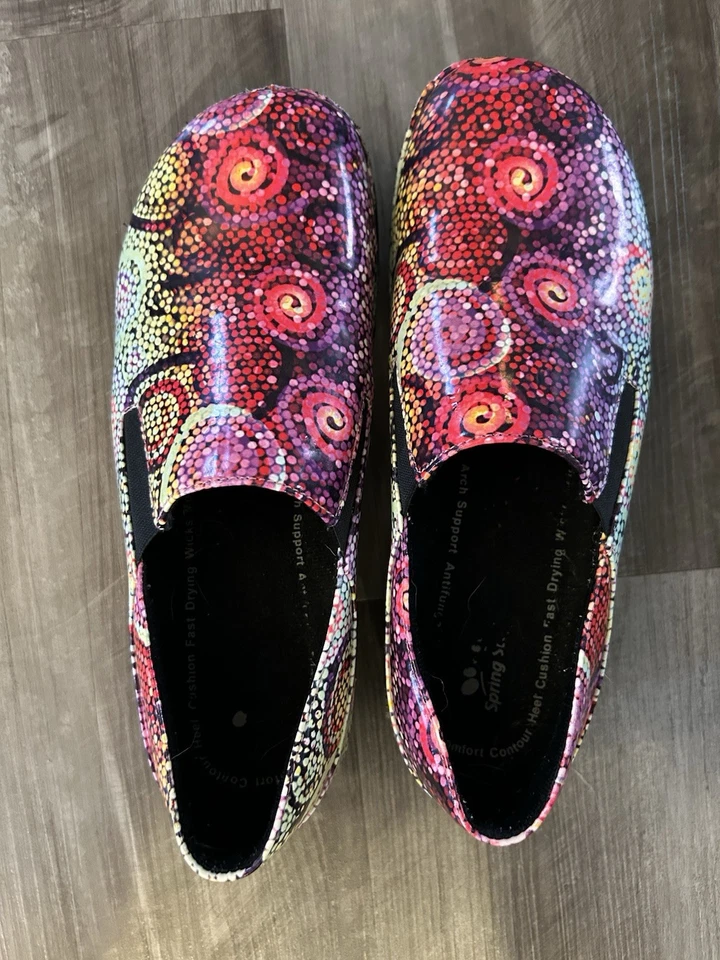 Zuecos para mujer Spring Step L'Artiste Mary Jane talla 9,5, resistentes al aceite y al deslizamiento Foto 1 de 4