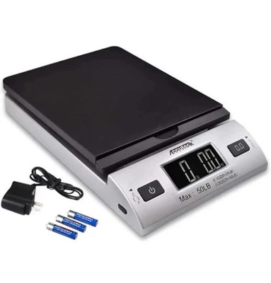 Accuteck 50 lb All-in-One  Digital Shipping Postal Scale with Adapter - Image 1 of 2