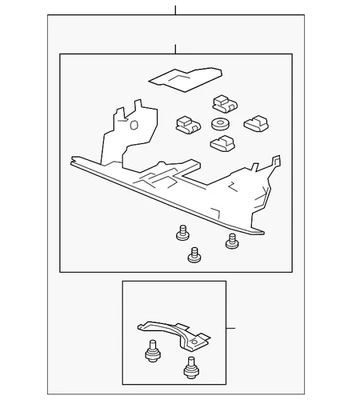 Genuine Honda 2012-2012 CR-V Splash Shield 74110-T0A-A00 - Image 1 of 2
