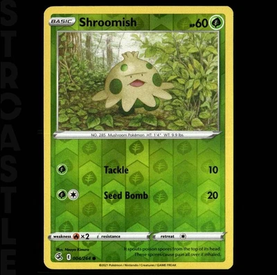 Shroomish 004/264 Swsh08: Fusion Strike  - Reverse Holo - Common - Pokémon TCG - Image 1 of 3