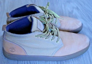 Timberland Groveton Chukka Herrenschuhe Größe 10 Grau Beige MidTop Wildleder Gebraucht - Bild 1 von 11