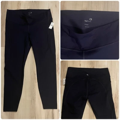 Gap Fit Maternity Underbelly Hybrid Leggings Size Large Maternity Navy Blue  - Image 1 of 4