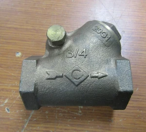 💥NEW 3/4" Y-PATTERN SWING CHECK VALVE 125 S 200 CWP 20G1 - Picture 1 of 7