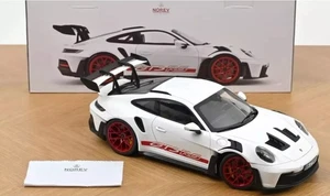 1:12 Porsche 911 GT3 RS White/Pyro Red 2022 Diecast Model - Norev - Picture 1 of 3