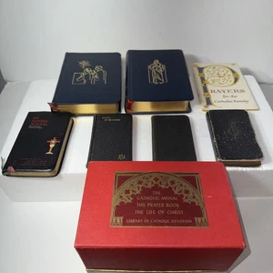 VTG Catholic Prayer Book Lot My Sunday Missal, Manual Of Devotions More…… - Picture 1 of 21
