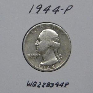 1944-P Cuarto Washington, moneda 90% plata - Imagen 1 de 2
