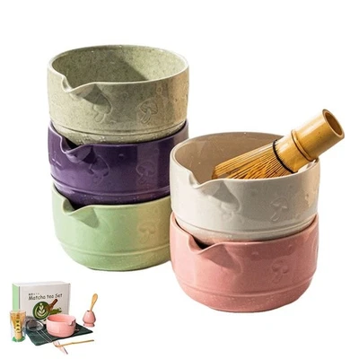 5/8Pcs Reusable Matcha Bowl Set  for Brewing Matcha Green Tea - Image 1 of 4