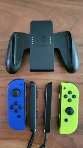 Nintendo Switch Joy Con Controller - Left and Right (Blue & Neon Yellow) - Picture 1 of 8