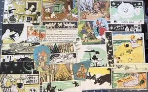 Lot of 27 Fussy Cut Images Storybook Scenes #3 For Junk Journals Collage Crafts - Picture 1 of 3