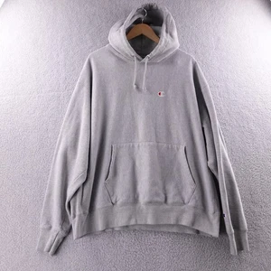 Champion Reverse Weave Hoodie Gray 2X Large Mens Pullover Sweatshirt Heavy - Picture 1 of 6