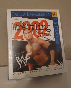 WWF Dwayne The Rock Johnson officially licensed Page A Day 2002 Calendar, Mint - Picture 1 of 2