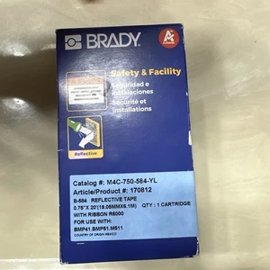 Brady Label M4C-750-584-YL - Picture 1 of 2