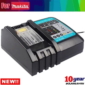 Cargador Original 14.4V 18V Para Makita BL1860 BL1830 DC18RC Batería Rápida Li-Ion - Imagen 1 de 10
