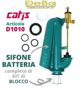 BATTERIA SIFONE CATIS - SENZA PULSANTE - X CASSETTE IN CERAMICA ORIGINALE D1010 - Foto 1 di 3