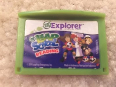 LeapFrog LEAP SCHOOL READING Game Cartridge Leapster Explorer LeapPad - Image 1 of 4