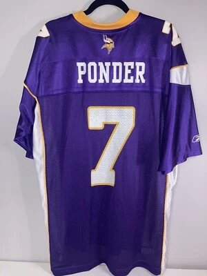 Camiseta Reebok NFL On Field Minnesota Vikings Christian Ponder #7 Talla XL Foto 1 de 4