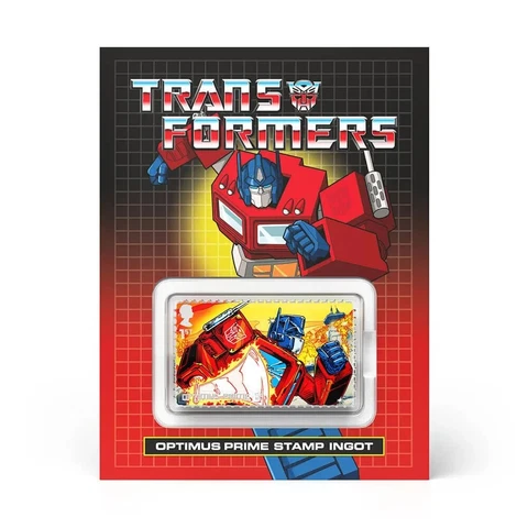 Royal Mail - Transformers - Optimus Prime Stamp Ingot - Limited Edition! Cover