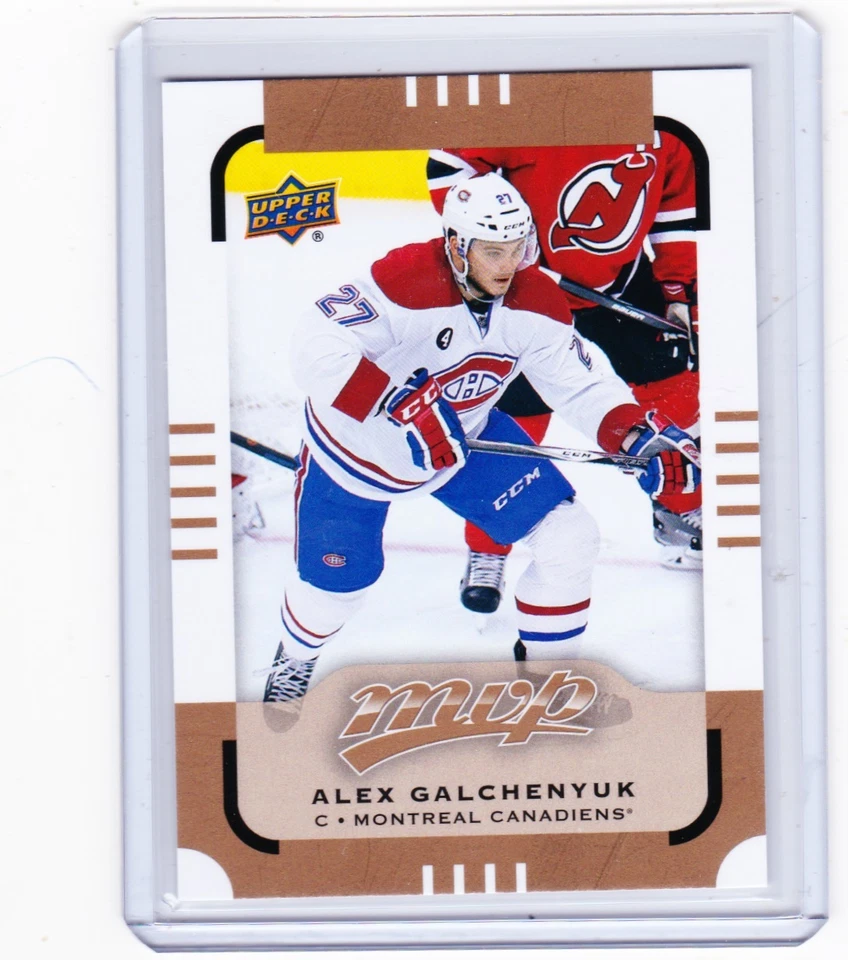 15-16 2015-16 UPPER DECK MVP ALEX GALCHENYUK SHORT PRINT BASE CARD 136 CANADIENS - Image 1 of 1