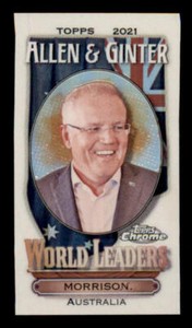 2021 Allen and Ginter Chrome Mini World Leaders #MWL9 Scott Morrison