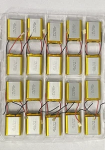 20 pack 3.7V 1500 mAh 5.6Wh 804050 Lithium Polymer LiPo Rechargeable Battery - Picture 1 of 6